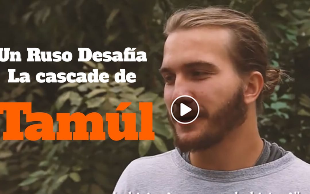 Un Ruso desafia la cascada de Tamúl!