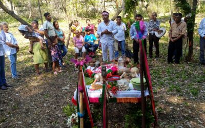 Hacen ritual indígena a la tierra; piden lluvias y mejores cosechas