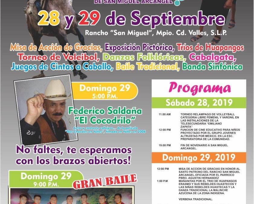 Invitan a las fiestas en honor a San Miguel Arcángel