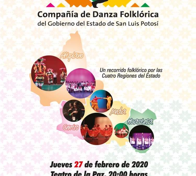 SE PRESENTA COMPAÑÍA DE DANZA FOLKLÓRICA EN EL TEATRO DE LA PAZ