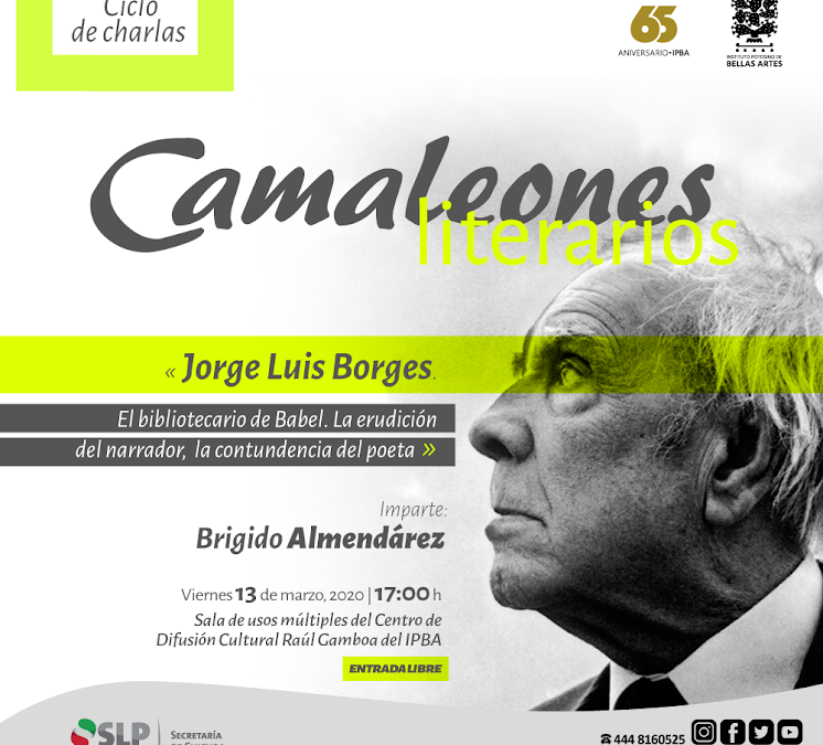 INICIA CICLO DE CHARLAS “CAMALEONES LITERARIOS” EN EL IPBA