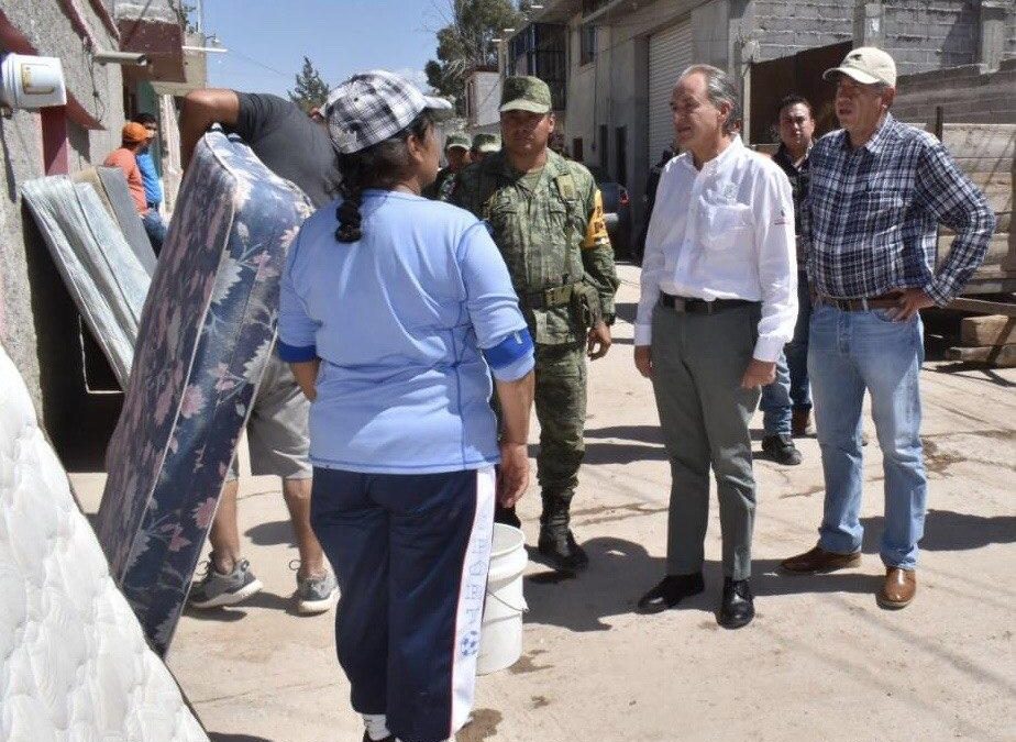 GOBIERNO DEL ESTADO APOYARÁ A FAMILIAS AFECTADAS POR TROMBA EN SALINAS