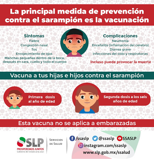 SS RECOMIENDA MANTENER AL CORRIENTE CARTILLA DE VACUNACIÓN.