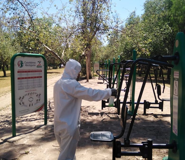 SE REALIZA REHABILITACIÓN Y MANTENIMIENTO EN LOS PARQUES TANGAMANGA I Y II.