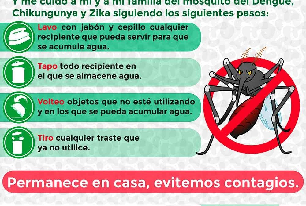 SS RECOMIENDA TOMAR MEDIDAS PREVENTIVAS CONTRA EL DENGUE, ZIKA Y CHIKUNGUNYA.