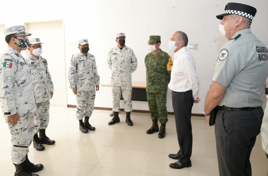 ASISTE JUAN MANUEL CARRERAS A TOMA DE PROTESTA DE COORDINADOR DE LA GUARDIA NACIONAL EN SLP.