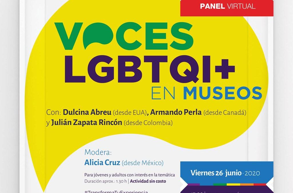 CENTRO DE LAS ARTES INVITA AL PANEL VIRTUAL “VOCES LGBTQI+ EN MUSEOS”.