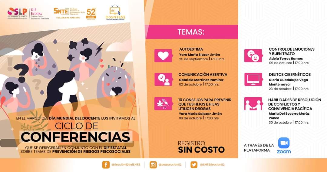DIF ESTATAL BRINDA CAPACITACIÓN A DOCENTES DE LA SECCIÓN 52 DEL SNTE.