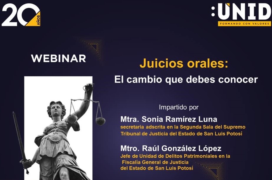OM Y UNID REALIZAN CONFERENCIA VIRTUAL “JUICIOS ORALES, EL CAMBIO QUE DEBES CONOCER»