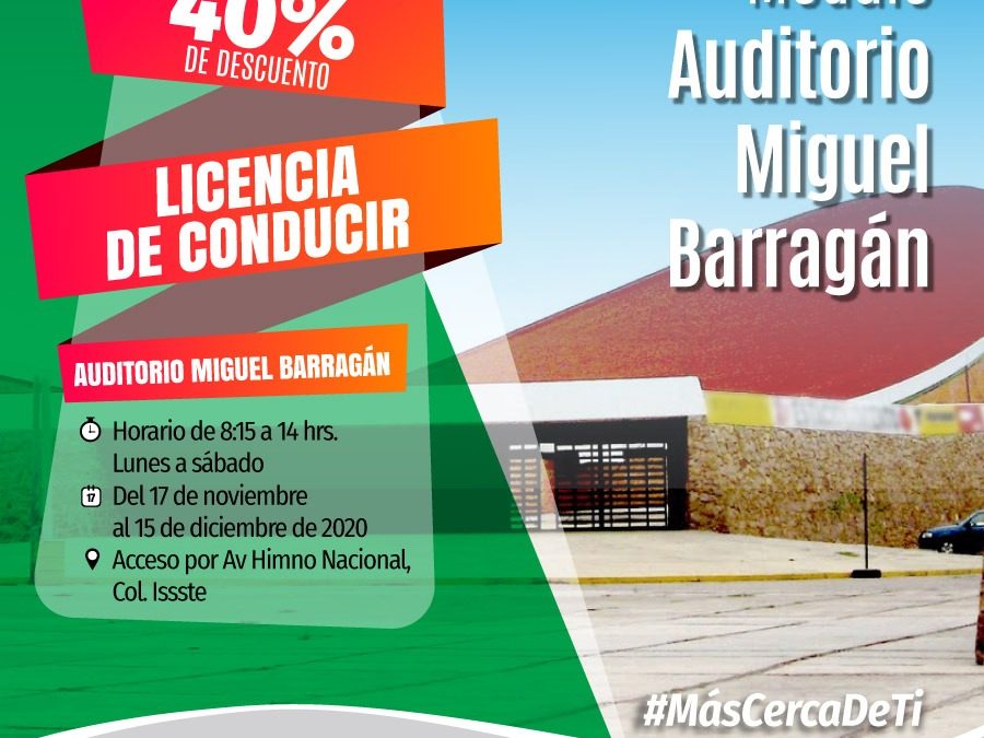 OFRECE FINANZAS 40% DE DESCUENTO EN LICENCIAS DE CONDUCIR.