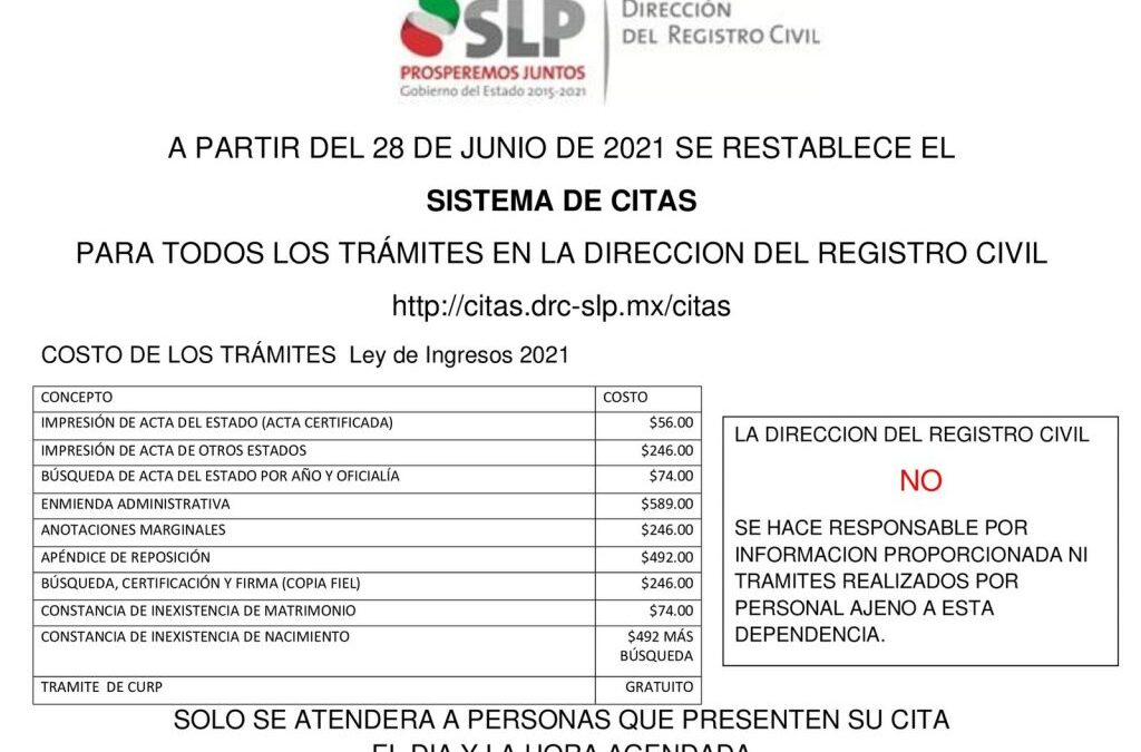 REITERA REGISTRO CIVIL ATENCIÓN VÍA MEDIOS ELECTRÓNICOS