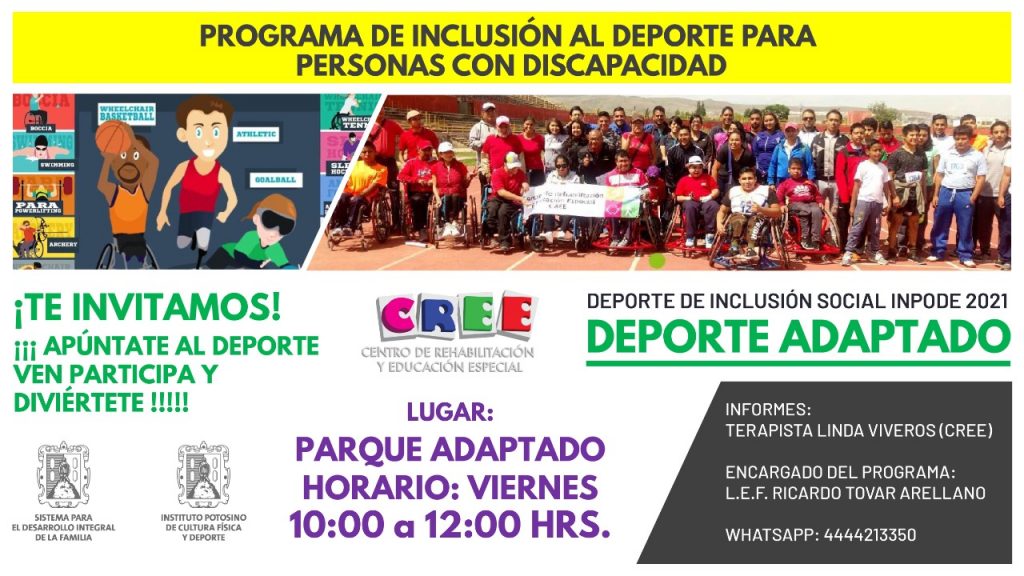 DEPORTE ADAPTADO, EJEMPLO DE INTEGRACIÓN SOCIAL: DIF ESTATAL