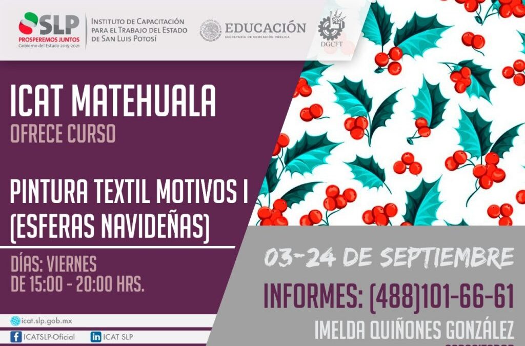 PREPARA ICAT CURSOS PARA SEPTIEMBRE EN MATEHUALA