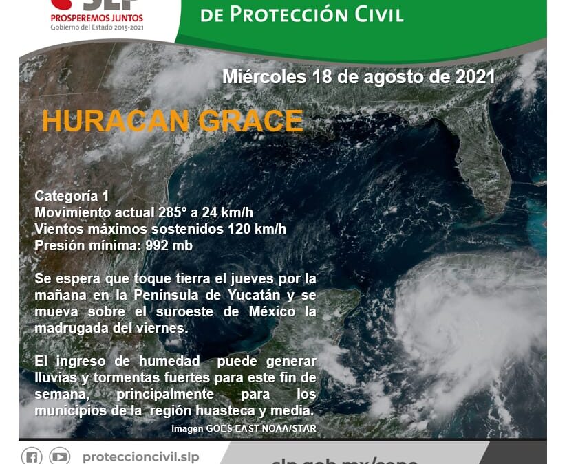 SE PREPARA SAN LUIS POTOSÍ PARA EL INGRESO DE “GRACE”: PC