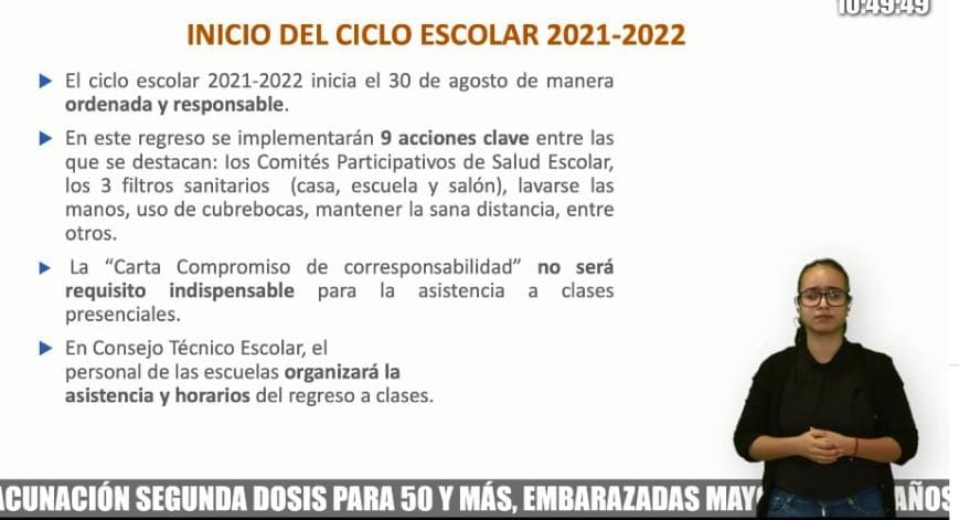 “REGRESO A CLASES PRESENCIALES SERÁ DE MANERA ORDENADA Y RESPONSABLE”: JRD