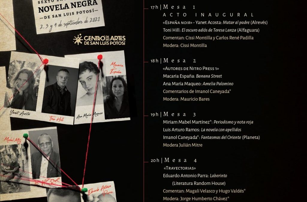 ESTE JUEVES INICIA ENCUENTRO INTERNACIONAL DE NOVELA NEGRA