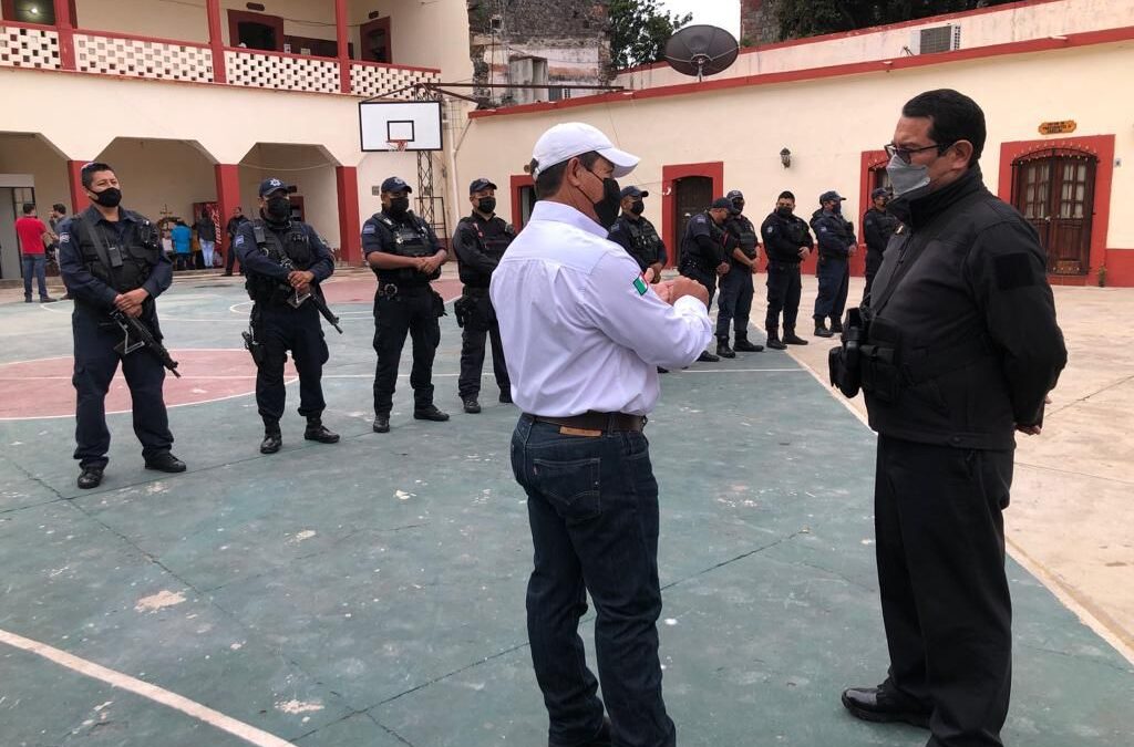 SECRETARÍA DE SEGURIDAD PÚBLICA Y EJÉRCITO SUPERVISAN POLICÍA MUNICIPAL DE RAYÓN