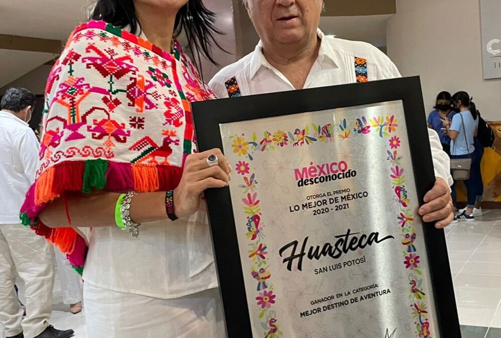 RECIBE LA HUASTECA POTOSINA PREMIO COMO “MEJOR DESTINO DE AVENTURA”