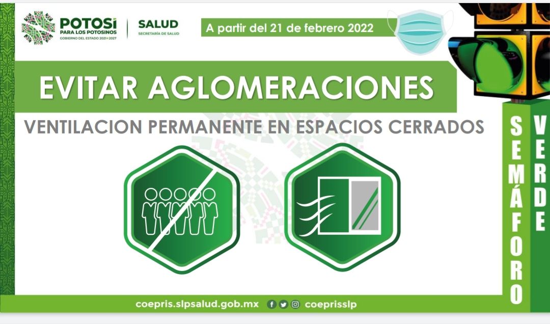 NUEVOS LINEAMIENTOS SANITARIOS POR LUZ VERDE EN SLP