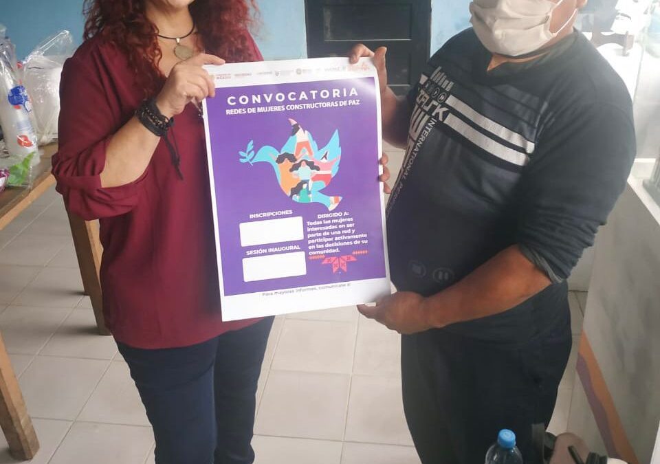 IMES INICIA CREACIÓN DE REDES-MUCPAZ EN SAN MARTÍN CHALCHICUAUTLA