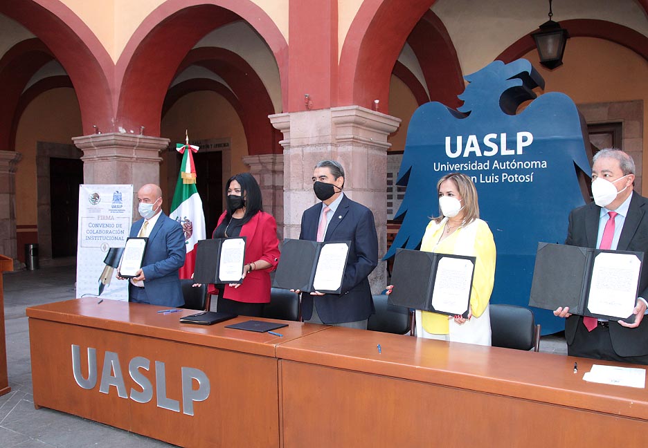 CONGRESO DEL ESTADO Y UASLP FIRMAN CONVENIO DE COLABORACIÓN INSTITUCIONAL