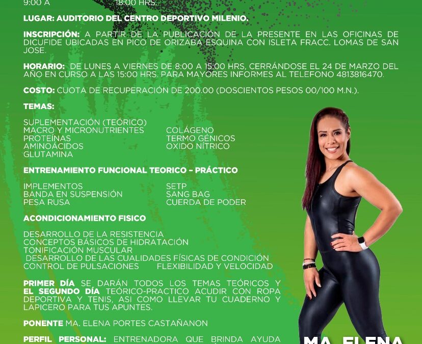 CULTURA FÍSICA Y DEPORTE INVITA A EDUCADORES FÍSICOS A CAPACITARSE