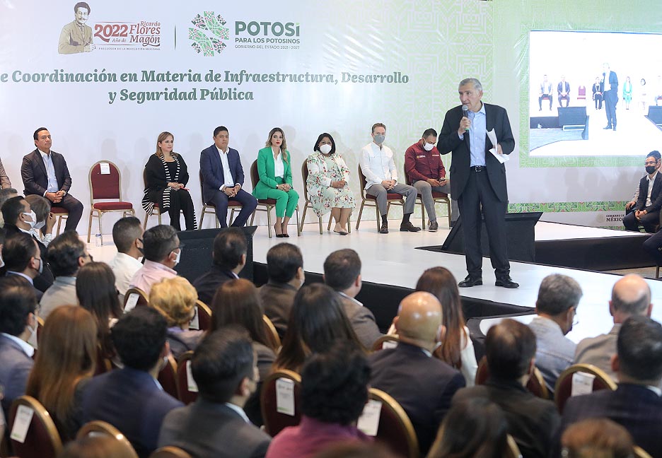 COORDINADORES DE GRUPOS PARLAMENTARIOS RESPALDAN LAS ACCIONES DEL GOBIERNO FEDERAL EN SLP EN MATERIA DE SEGURIDAD E INFRAESTRUCTURA