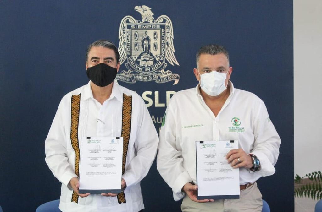 FIRMAN AYUNTAMIENTO DE VALLES Y UASLP CONVENIO DE COLABORACIÓN