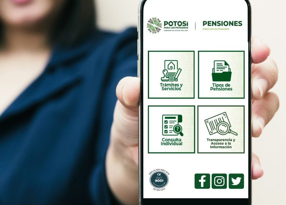 CON APLICACIÓN MÓVIL, PENSIONES DEL ESTADO ACERCA SERVICIOS A LAS Y LOS USUARIOS