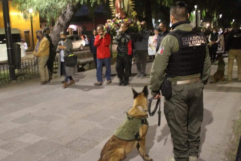AGRUPAMIENTO K9 DE LA GUARDIA CIVIL ESTATAL REFUERZA ACCIONES DE VIGILANCIA POR PEREGRINACIONES
