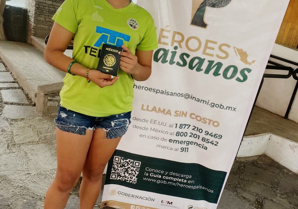 JOVEN DEPORTISTA VALLENSE RECIBIÓ PASAPORTE PARA VIAJAR A TORNEO EN ESPAÑA
