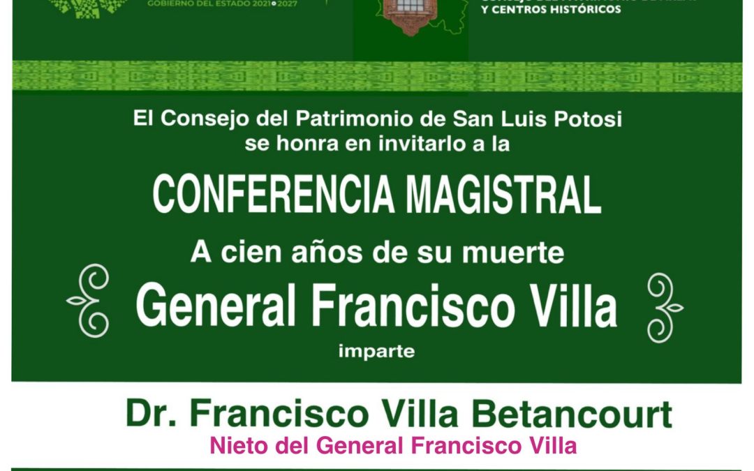 El Gobierno del Estado a través del Consejo del Patrimonio de Áreas y Centros Históricos de San Luis Potosí