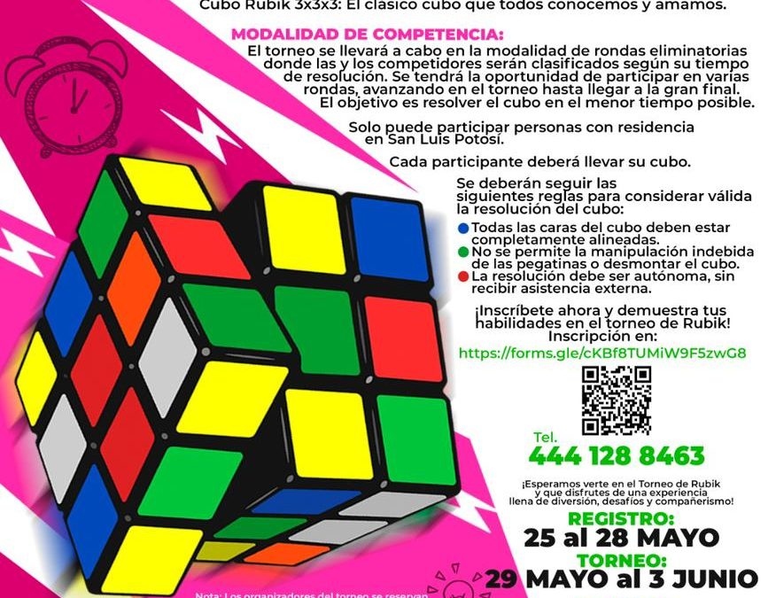 GOBIERNO DEL CAMBIO ORGANIZA TORNEO DE CUBO RUBIK EN SAN LUIS POTOSÍ
