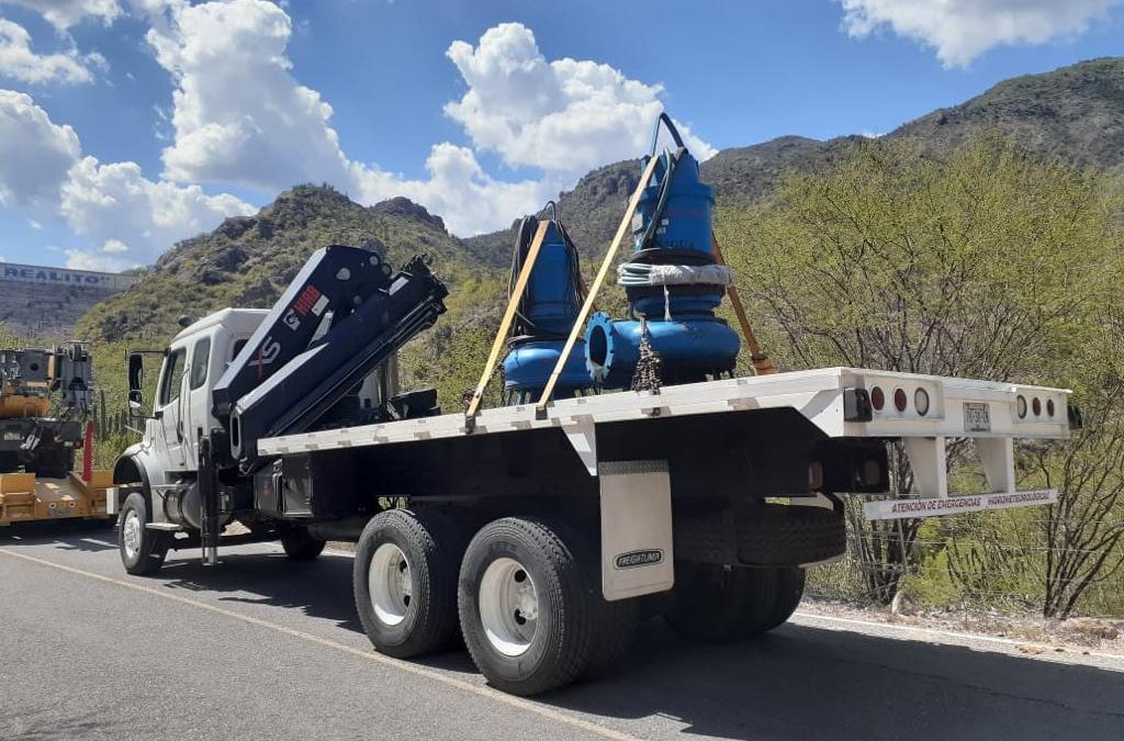 POR ACUERDO CON LA FEDERACIÓN LLEGAN A SLP DOS EQUIPOS DE BOMBAS Y 10 PIPAS 