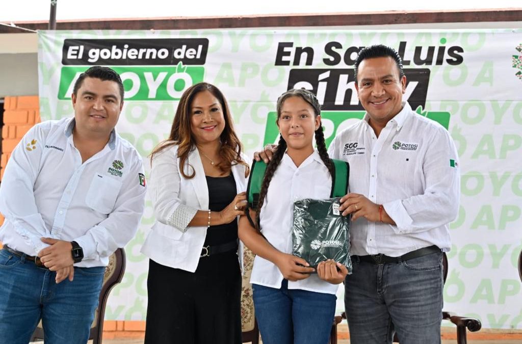 GOBIERNO ESTATAL LLEVA MÁS APOYOS ESCOLARES AL ALTIPLANO