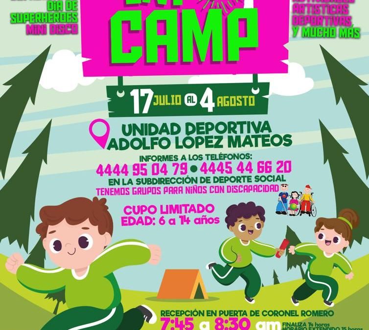 GOBIERNO ESTATAL REALIZARÁ CAMPAMENTO DE VERANO INCLUSIVO