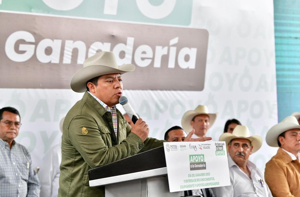 RICARDO GALLARDO REFRENDA SU APOYO A GANADEROS POTOSINOS