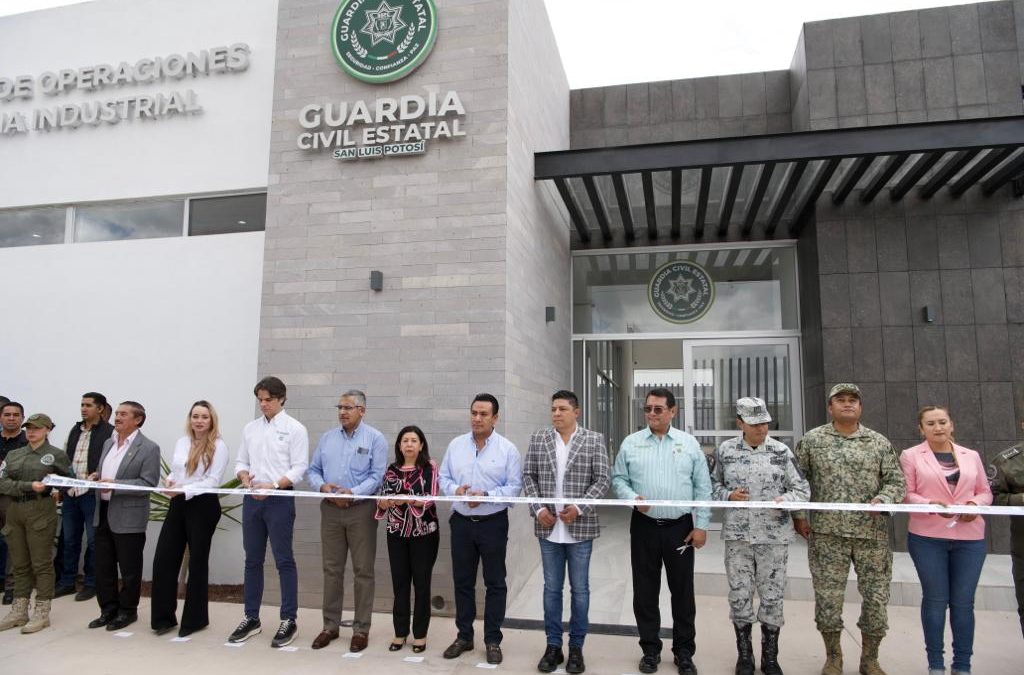GALLARDO ENTREGA BASE DE OPERACIONES DE LA GUARDIA CIVIL ESTATAL EN ZONA INDUSTRIAL