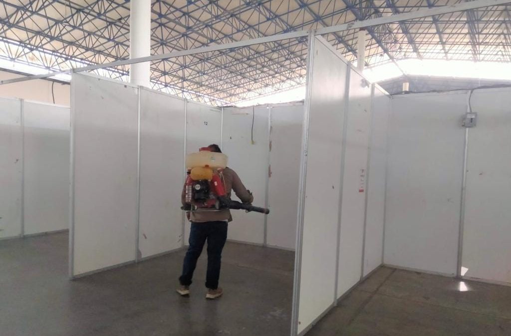 GOBIERNO ESTATAL APLICA SANEAMIENTO EN INSTALACIONES DE LA FENAPO.