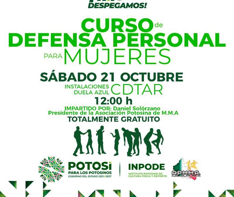 OFRECE GOBIERNO ESTATAL CURSO GRATUITO DE DEFENSA PERSONAL