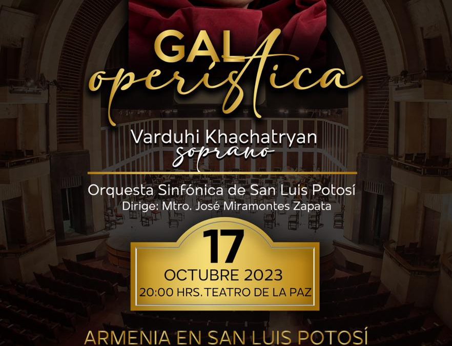 SAN LUIS POTOSÍ RECIBE A VARDUHI KHACHATRYAN EN EL TEATRO DE LA PAZ