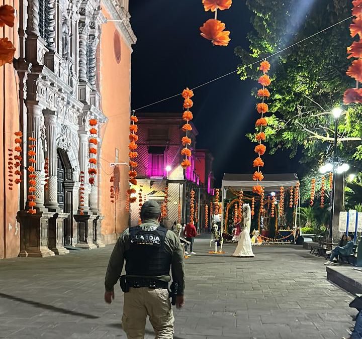 PRESENCIA DE LA GUARDIA CIVIL ESTATAL EN FESTEJOS DE LA TEMPORADA GARANTIZA TRANQUILIDAD