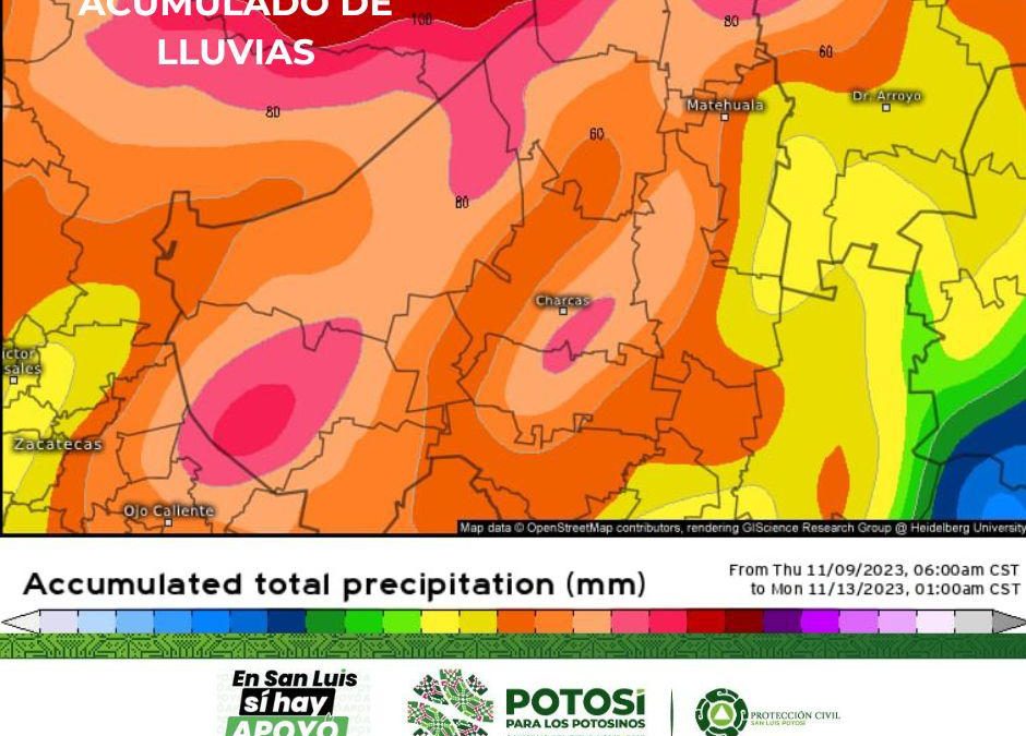 GOBIERNO SE MANTIENE ALERTA POR PRONÓSTICO DE LLUVIAS
