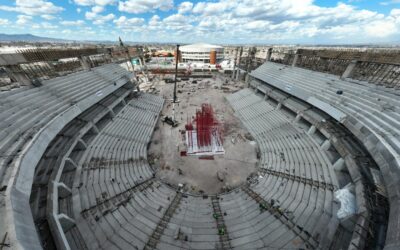 RICARDO GALLARDO SUPERVISA CONSTRUCCIÓN DE LA NUEVA ARENA POTOSÍ