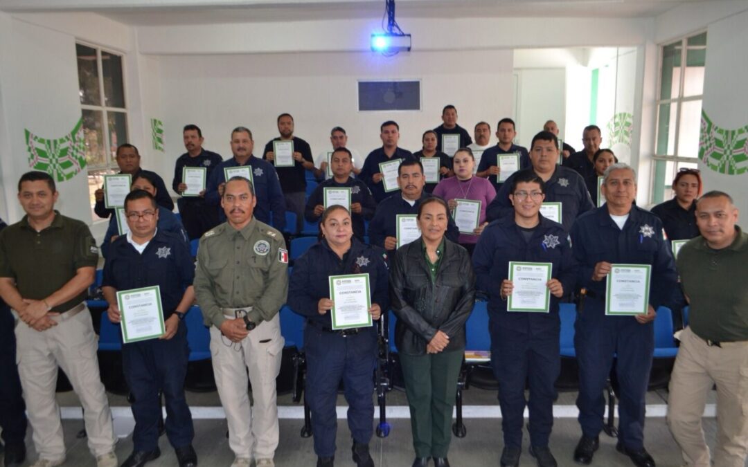 ELEMENTOS DE LA GUARDIA CIVIL ESTATAL EN CONSTANTE CAPACITACIÓN