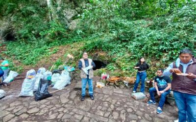 COORDINAN LIMPIEZA EN ÁREA NATURAL PROTEGIDA DE LA HUASTECA