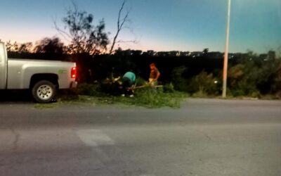 REALIZAN ACCIONES PREVENTIVAS EN CAMINOS Y CARRETERAS ANTE FUERTES VIENTOS