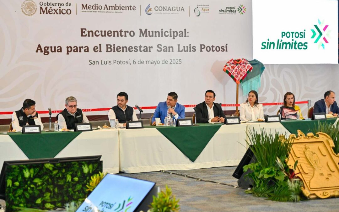 RICARDO GALLARDO Y FEDERACIÓN COORDINANINFRAESTRUCTURA HÍDRICA EN SLP