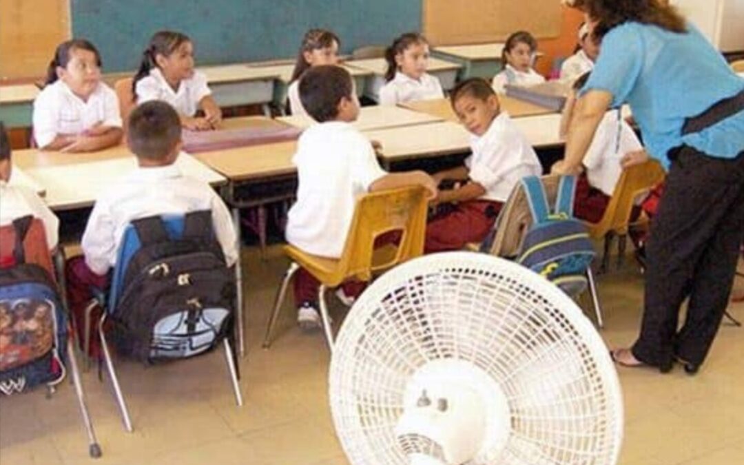Altas temperaturas podrían adelantar el fin de clases presenciales en la Huasteca