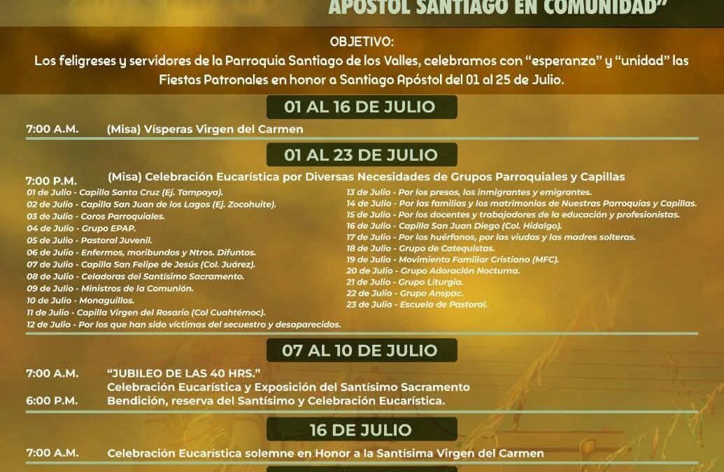 INICIAN FIESTAS PATRONALES 2025 EN HONOR A SANTIAGO APÓSTOL EN CIUDAD VALLES